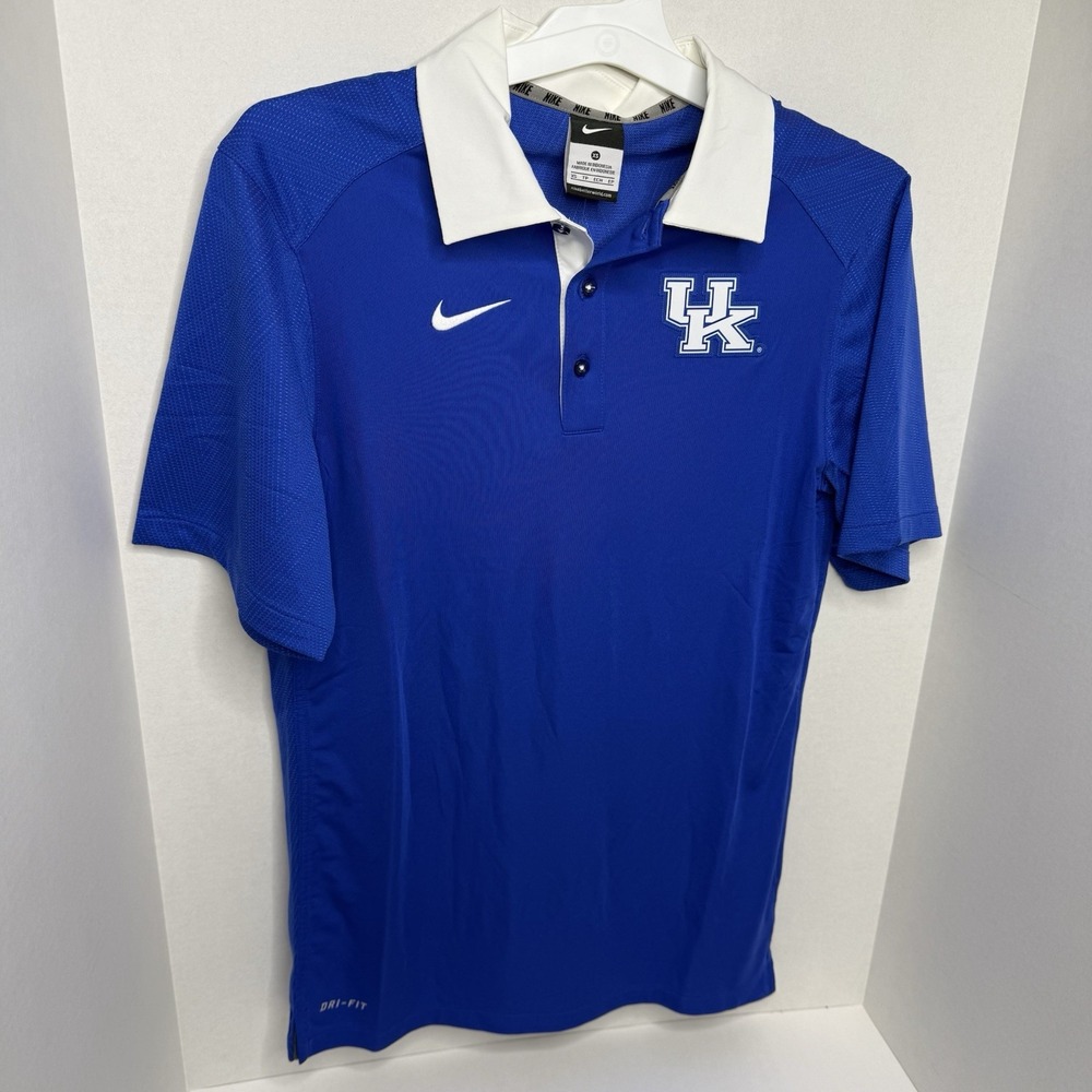 Nike Dri-FIT Kentucky Wildcats UK Polo Shirt Mens XS Blue NWT 697669-493